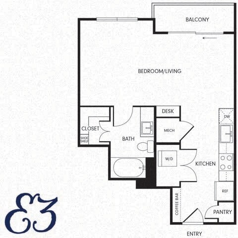 Floor Plan - Studio (E3)