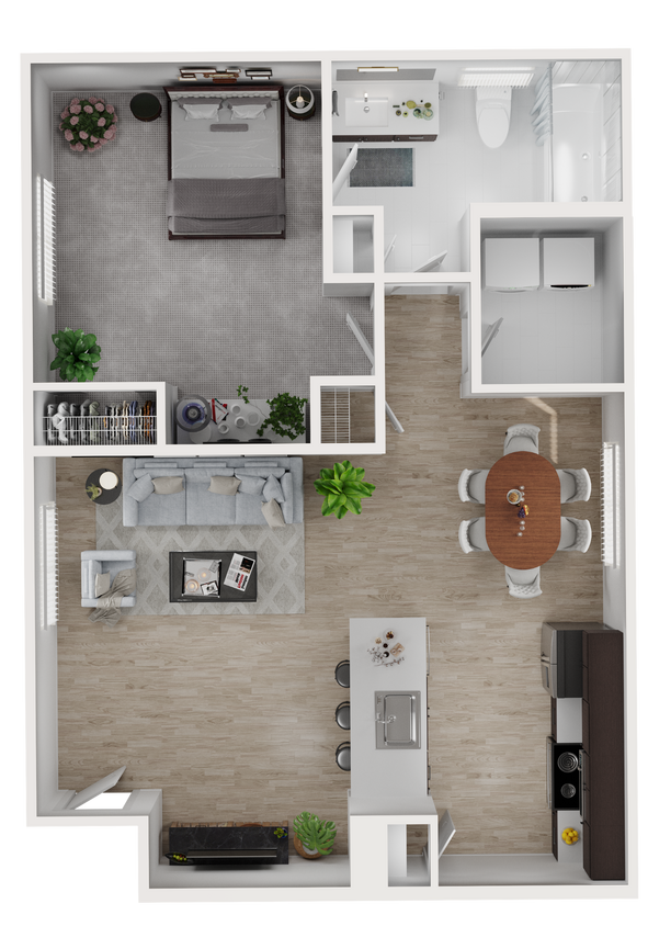 Floor Plan - 1X1 CARR