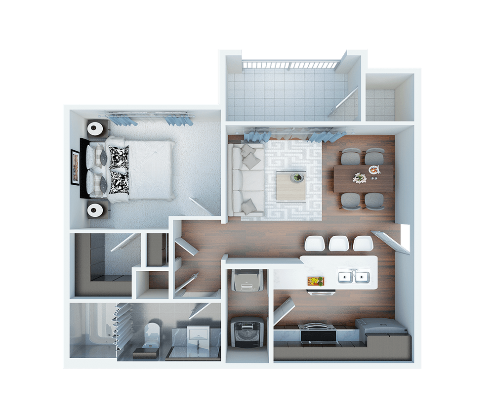 1 Bed / 1 Bath / 625 Sqft - Spruce