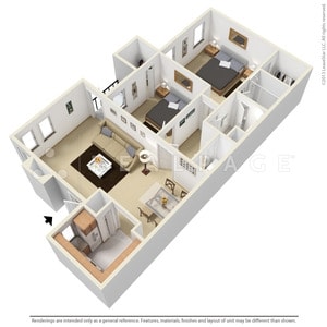 2BR/1BA - B1