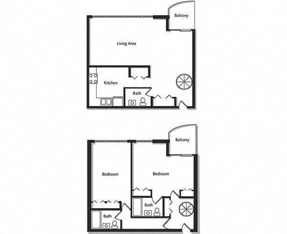 Floor Plan - 2L Penthouse w/ Balcony Renovation 2