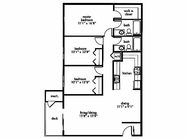 Floorplan - Three Bedroom