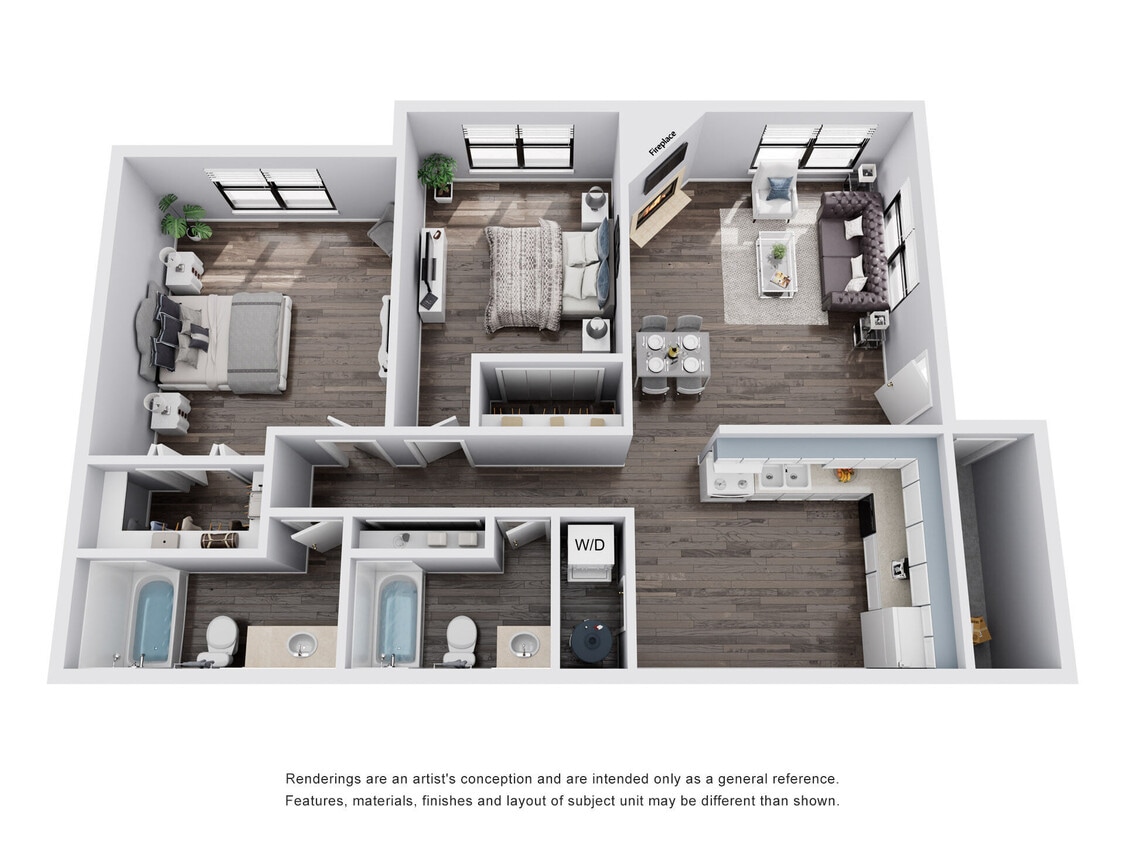 Floor Plan - Two Bedroom