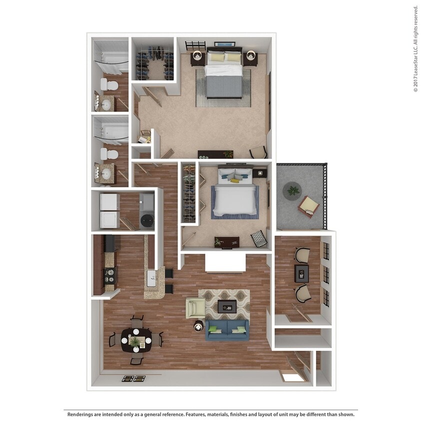 Reserve83_3D_TheMaple_2b2b_1180sqft - B2