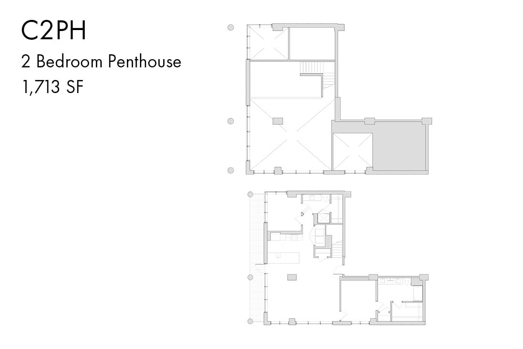 Floor Plan - C2TH 2 Bedroom Townhouse