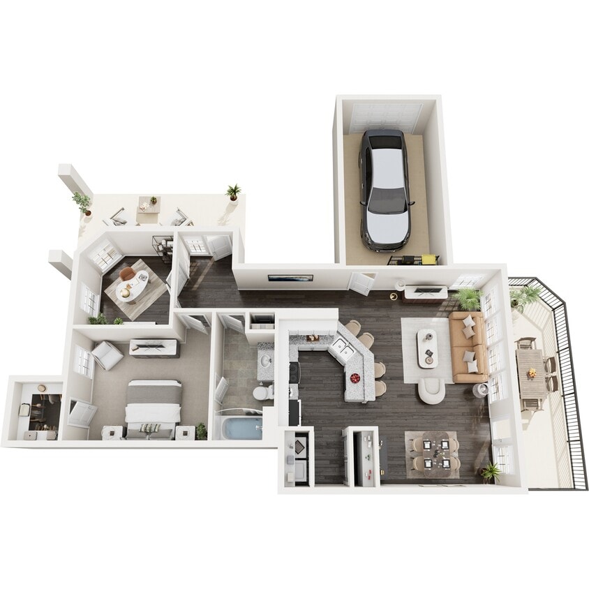 Floor Plan - Crescent w/ Study Renovated