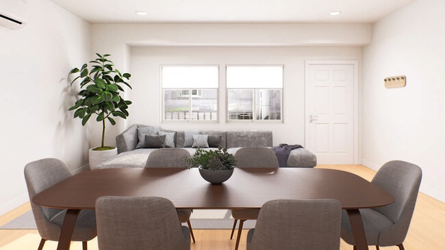 living room with hard surface flooring - Deerwood