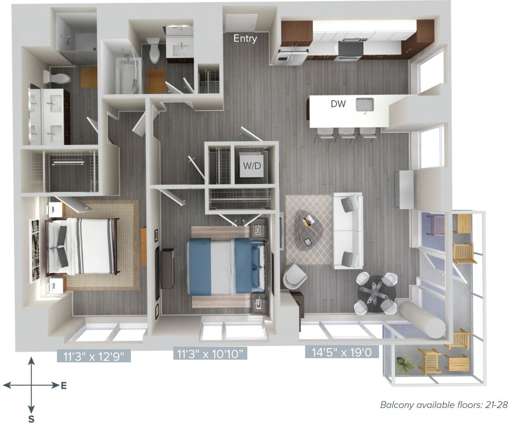 Floor Plan - B6-1223-1237