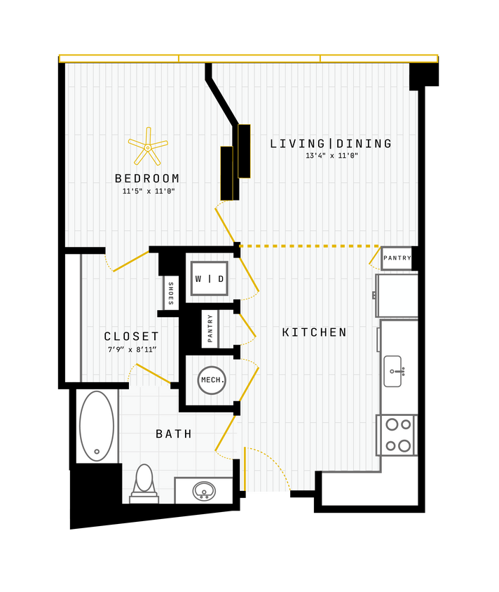 Floor Plan - 1 Bed/1 Bath-1BR-11