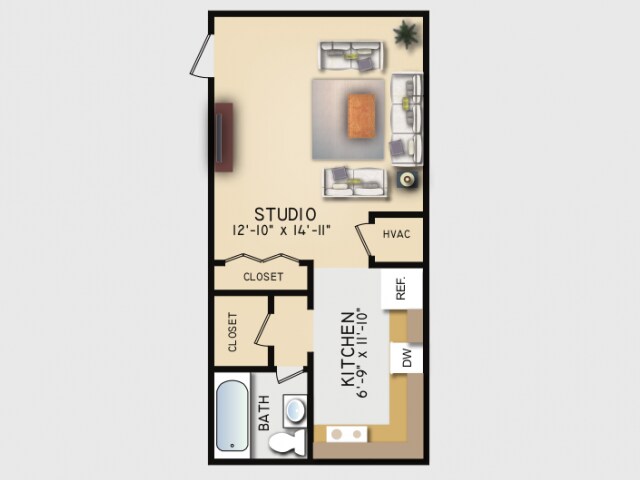 Floor Plan - Studio