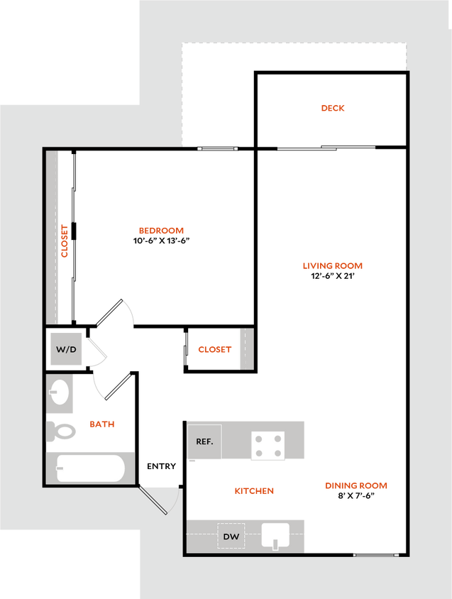 Floor Plan - Plan 1BR