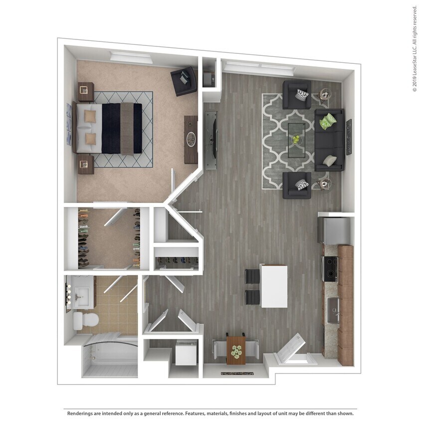 Floor Plan - A07.2 - 1 bed/1 bath
