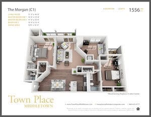 Floor Plan - The Morgan 3x2