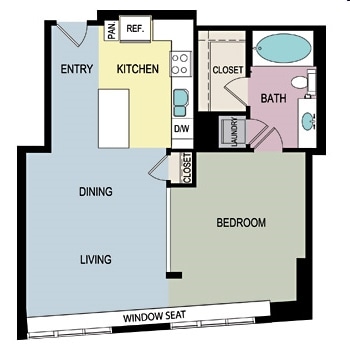 1BR/1BA - A1F