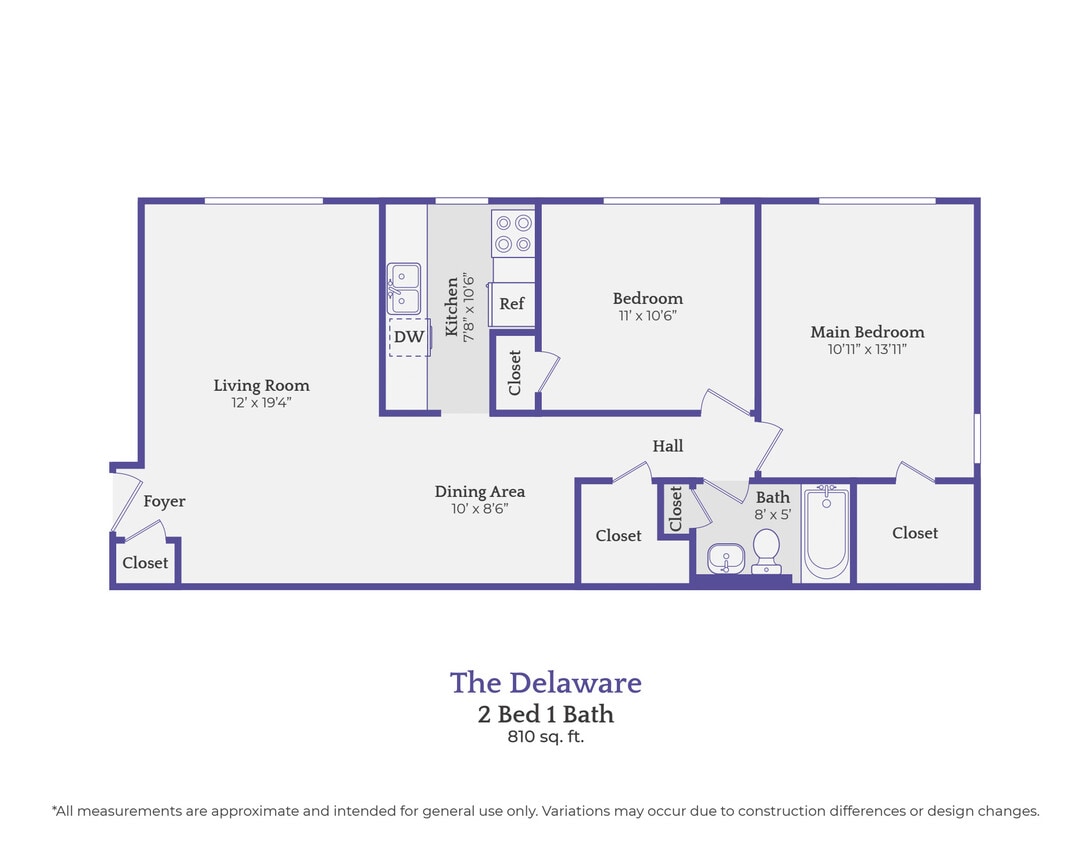 The Delaware_2Bed1Bath - The Delaware-2 bedroom/1 bath