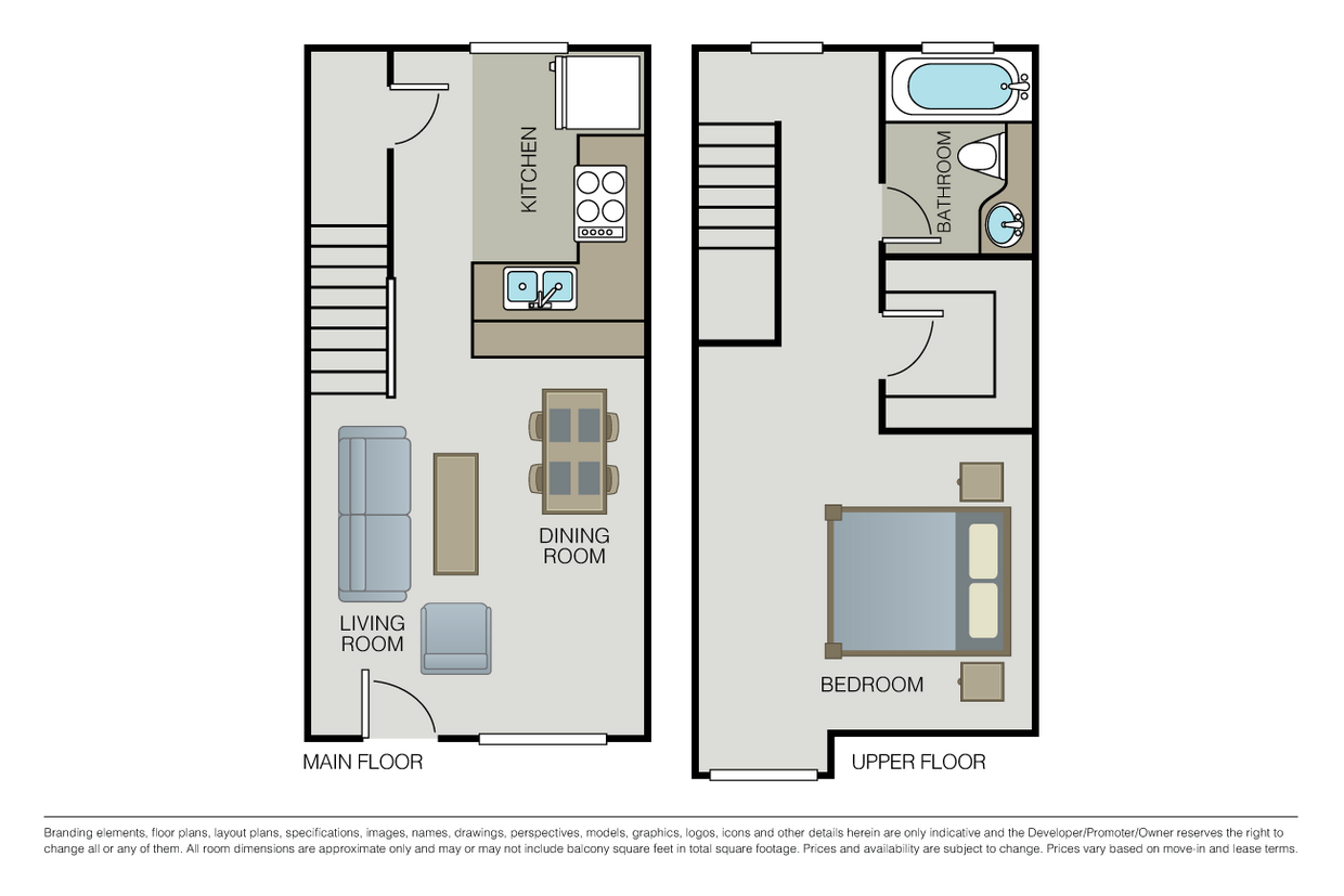 1 Bed 1 Bath (TH) - 1 Bed 1 Bath (TH)