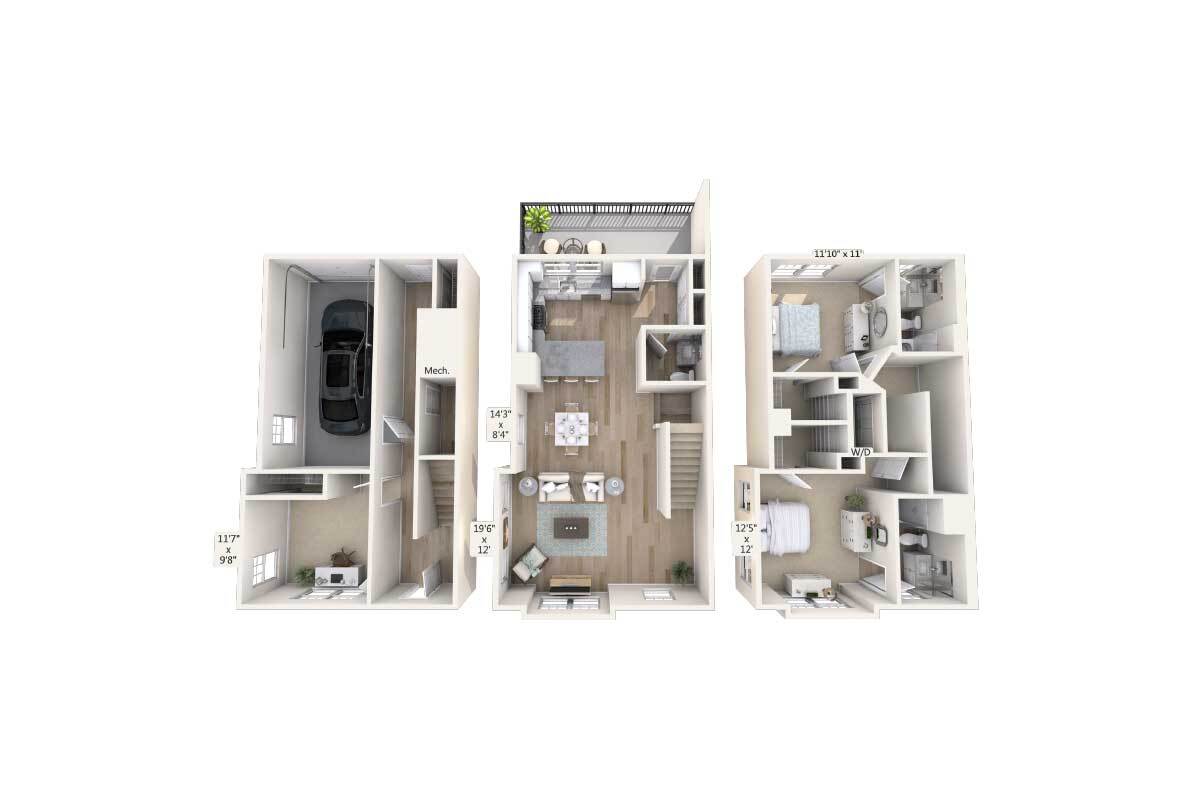 Floor Plan - B5T-1718sq-Stainless