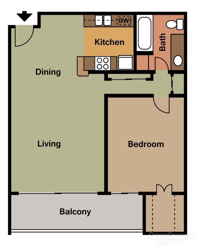 Lotus - 1 Bedroom 1 Bath