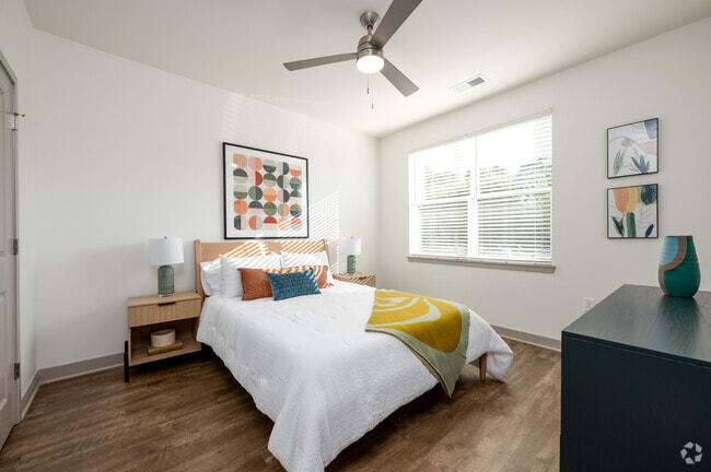 1BR, 1BA - 703SF - Bedroom - The Jacob