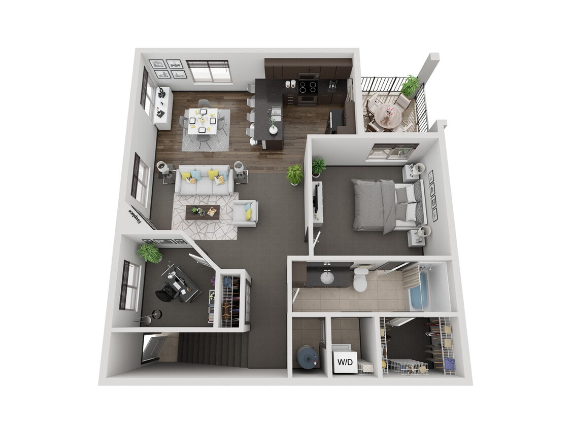 Floor Plan - Denali with Den (B2)