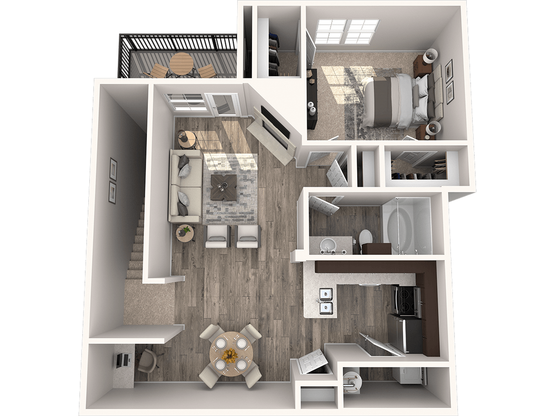 Floor Plan - A6 939 Sq. Ft. 2nd Fl. 