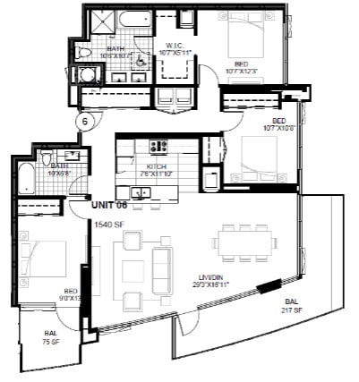 Floor Plan - SPIRE 3E