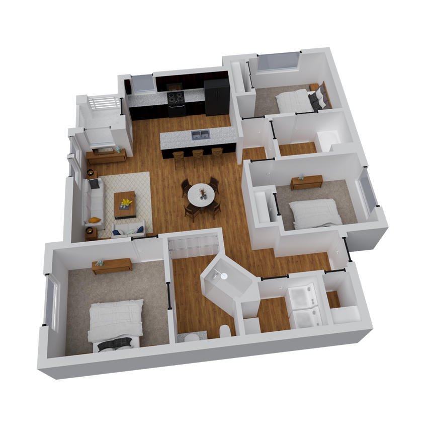 Floor Plan - THE HENDRIX