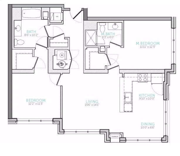 Floor Plan - 2B-6