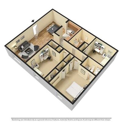 3BD/2BA - 3 Bed 2 Bath Apartment