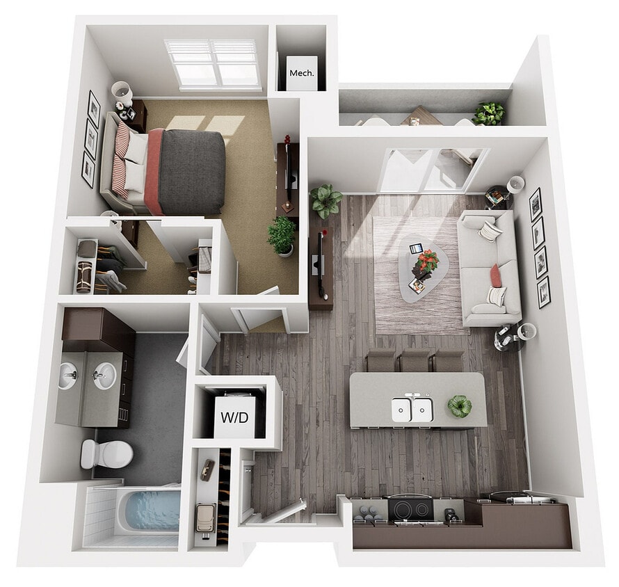 Floor Plan B3 | 22 Slate | Apartments in Madison, WI - B3