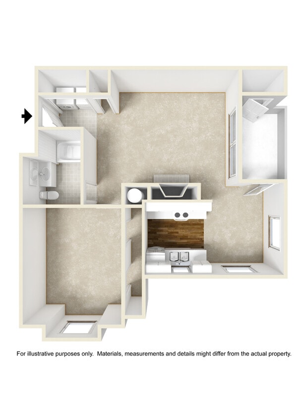 Floor Plan - 1 Diplomat Renovated