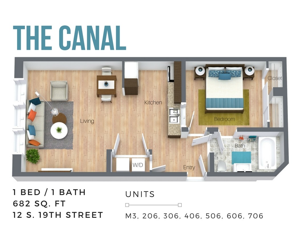 Floor Plan - The Canal (Overview-City Side)