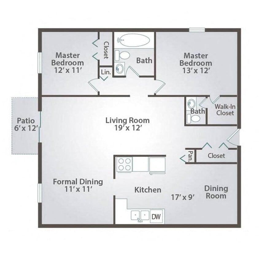 Floor Plan - The Courtyard Executive