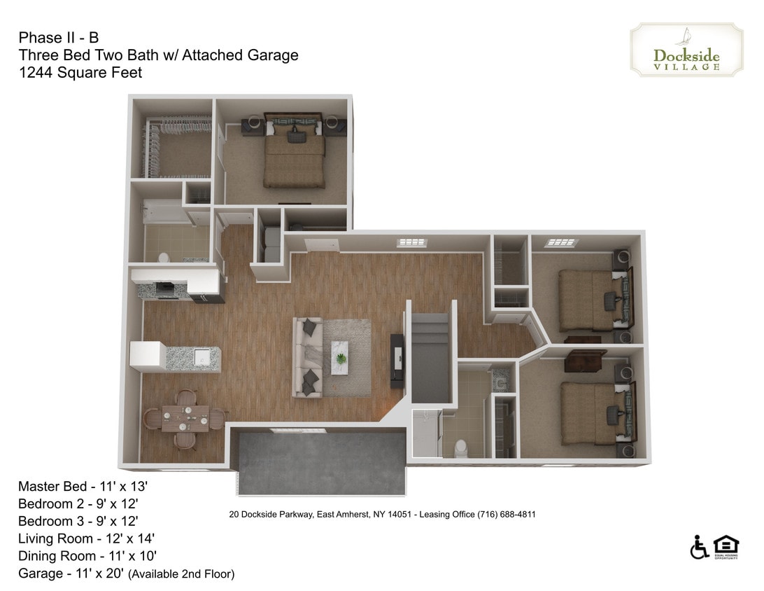 Two Bedroom Phase 1 - 3B