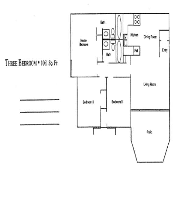 3 BR/ 2 BA - Aria-C1