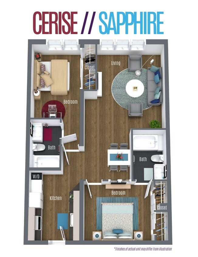 Floor Plan - Cerise - Sapphire