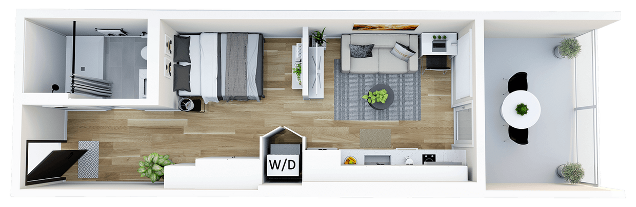 Floor Plan - Junior 1 Bedroom