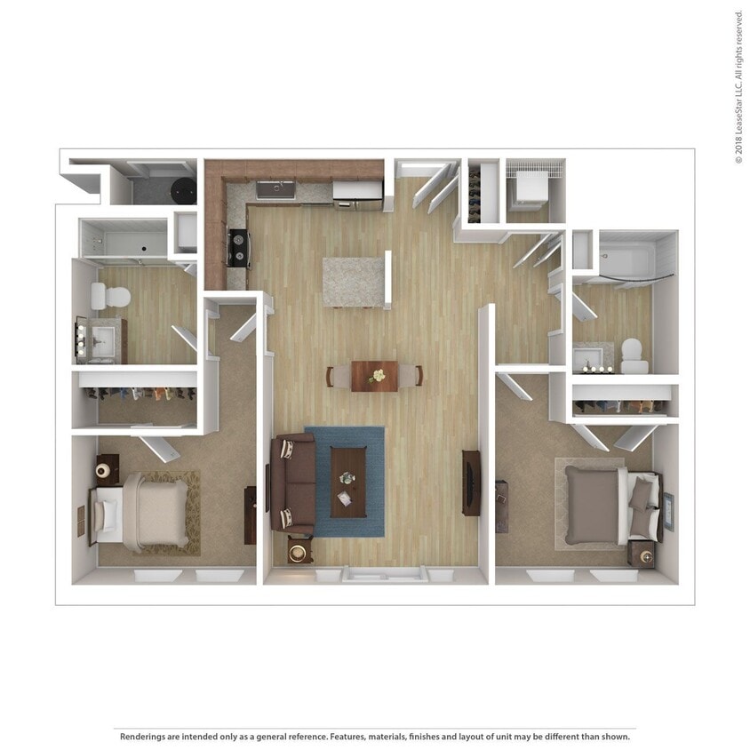 Floor Plan - Aria 2 Bedroom C5