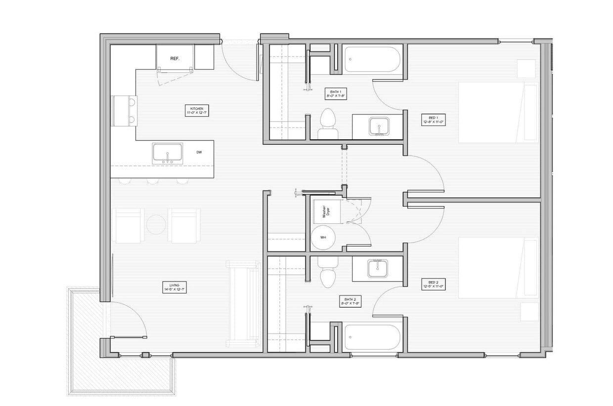 Village Flat - 2 Bedroom - Village Flat 2 Bedroom
