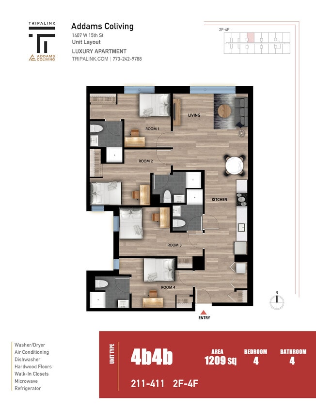 Floor Plan - Unit 211