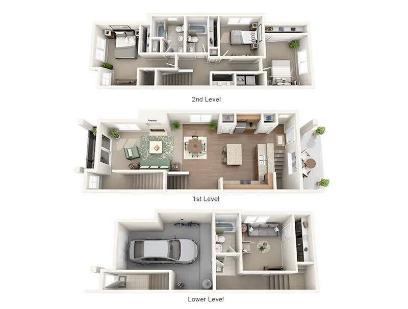 Floor Plan - 4BD, 2BTH