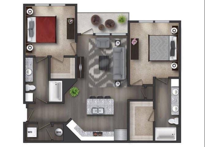 Floor Plan B1 - Destrehan Alt