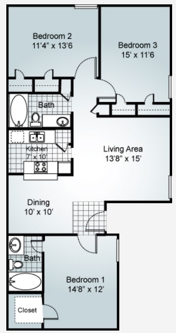 Champion - 3 Bedroom 2 bathroom