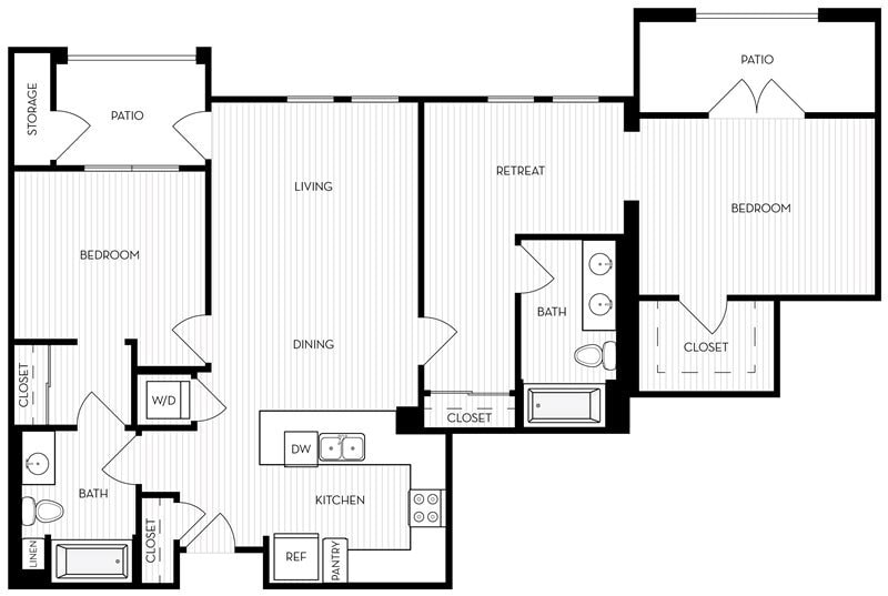 Floor Plan - Revela II Floorplan 2-1B