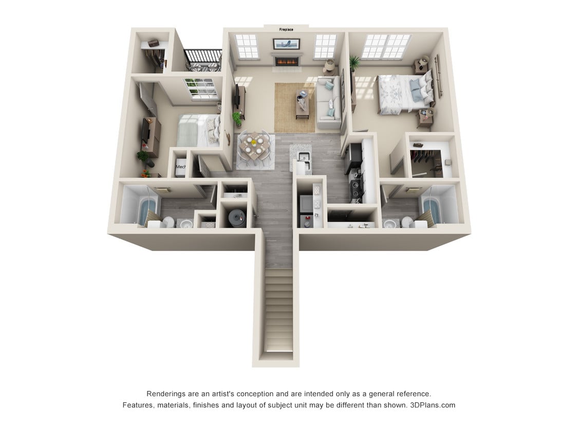 Floor Plan - The Lafayette Upper