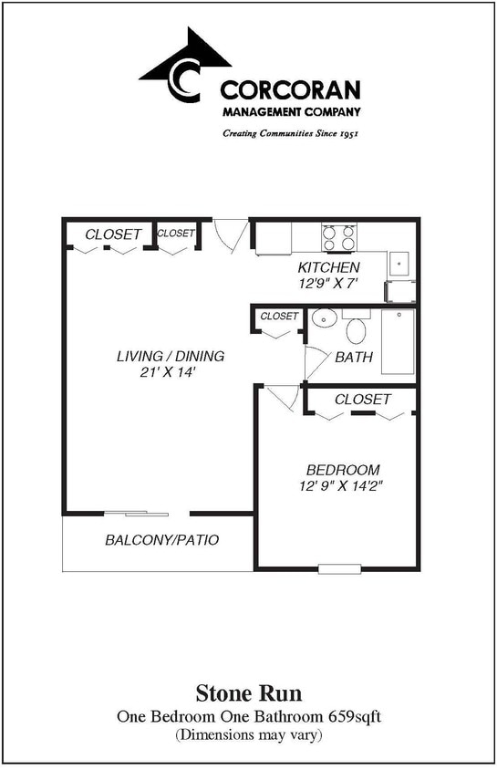 1BR/1BA - 1 Bedroom 1 Bath