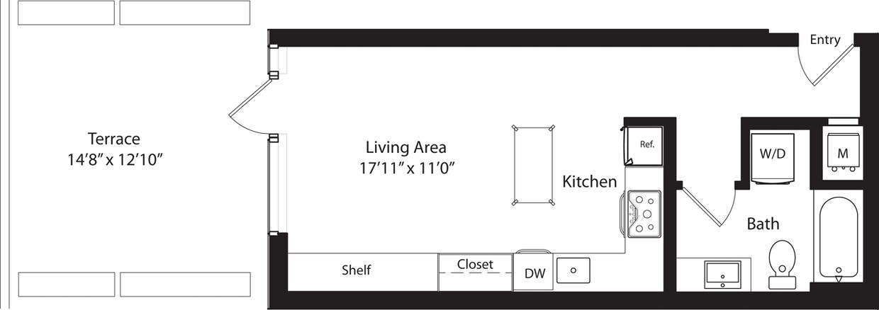 Floor Plan - S2a with Terrace