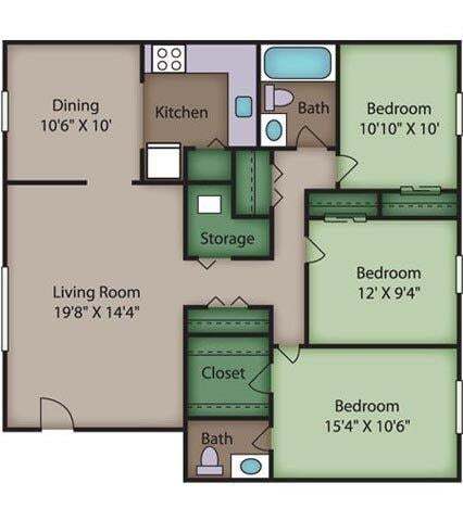 Floor Plan - Oak