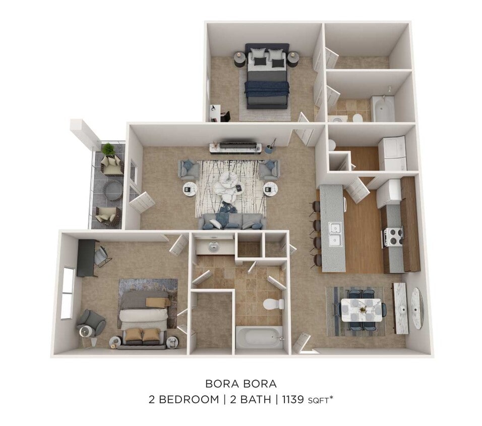 Floor Plan - Two Bedroom