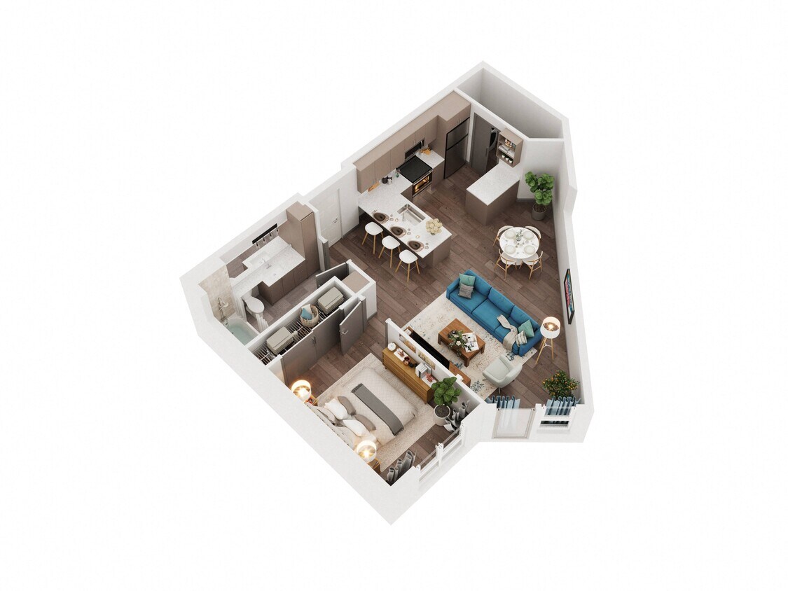Floor Plan - One Bedroom 2